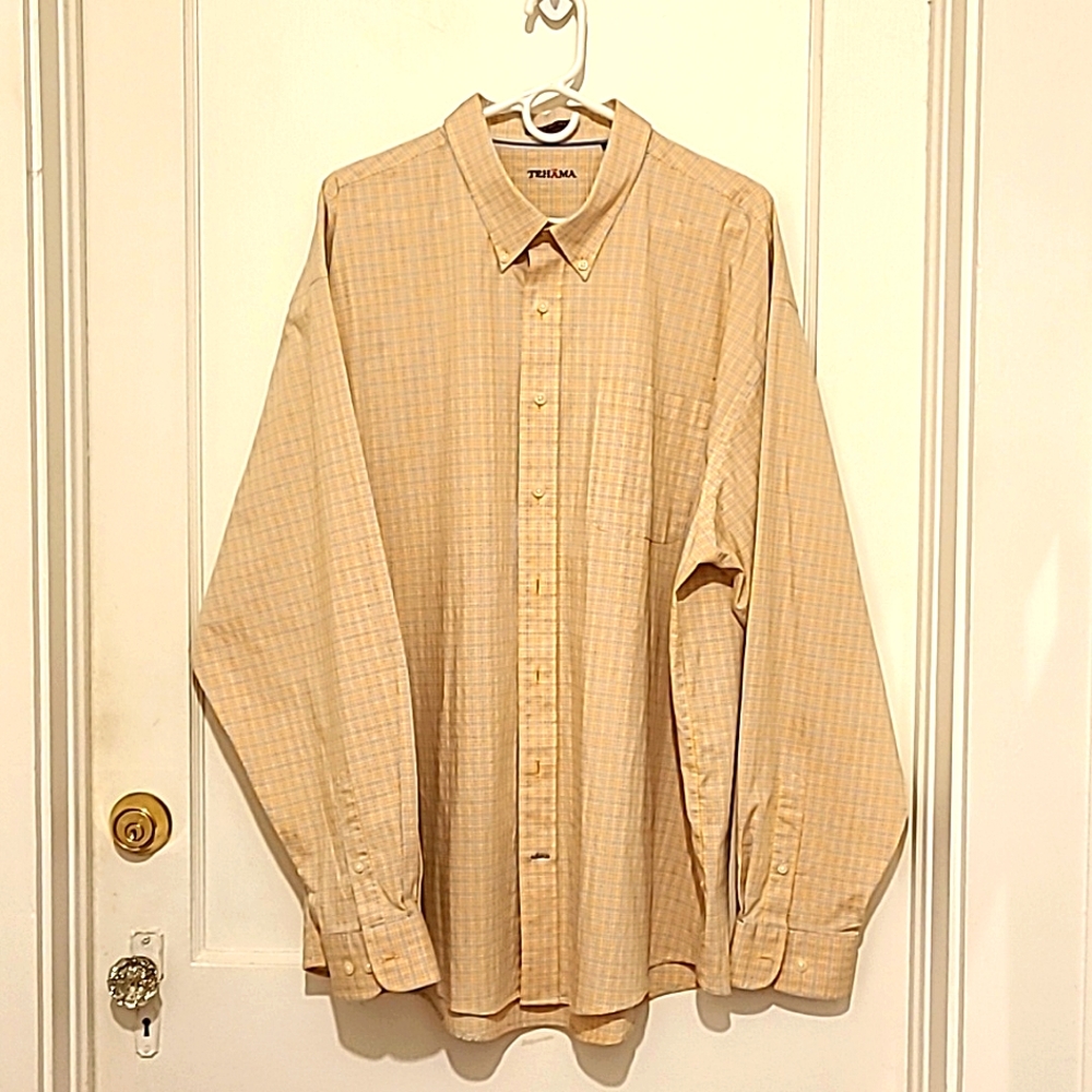 Tehama Men's 3XL button down shirt, EUC